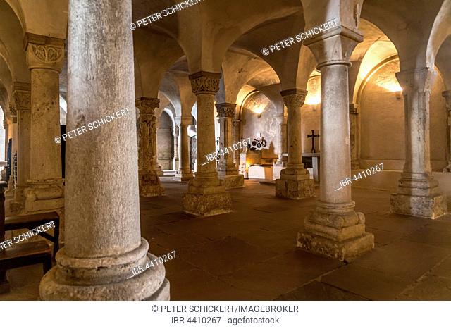 Portico, crypt, St. Mary's Cathedral and St. Korbinian, Freising District, Bavaria, Upper Bavaria, Germany