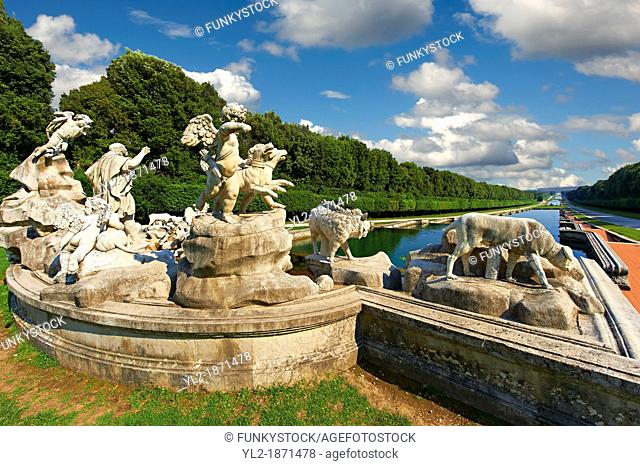 The fountain of Venus & Adonis  The theme is hapless love and the figures are sculpted from Carrara marble and are placed on a travertine base  Completed in...