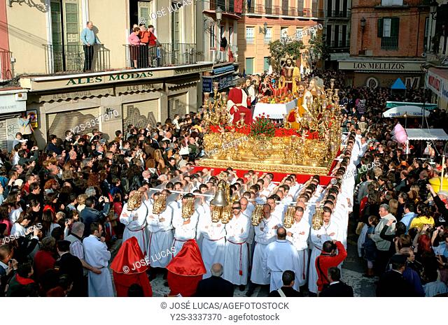 Holy Week. Brotherhood of The Last Supper. Malaga. Costa del Sol. Region of Andalusia. Spain. Europe