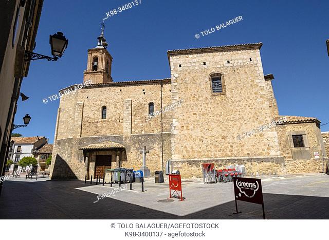 Iglesia de Santa María de Calatañazor, siglo XVI, Almazán, Soria, comunidad autónoma de Castilla y León, Spain, Europe