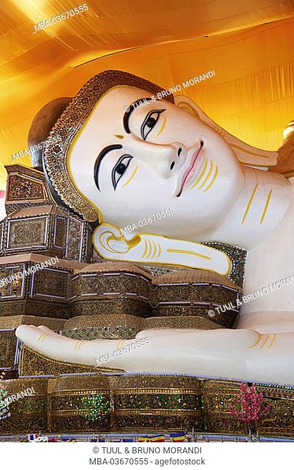 lying Buddha, Myanmar, Asia