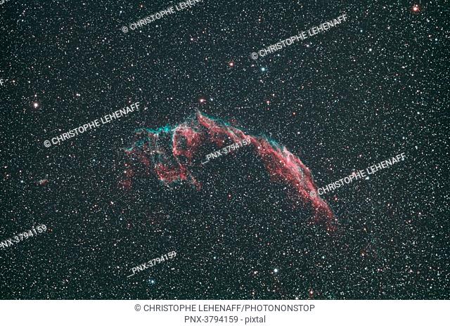 Seine et Marne. The famous nebula in Cygnus Loop. Cygnus. This nebula is the result of a supernova explosion (star) 10000 years ago