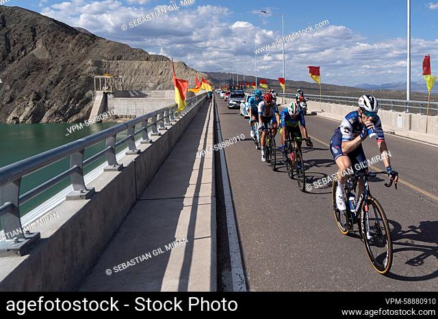 Danish Michael Morkov of Soudal Quick-Step pictured in action during stage 6 of the Vuelta a San Juan cycling tour, with start and finish at the Velodromo...