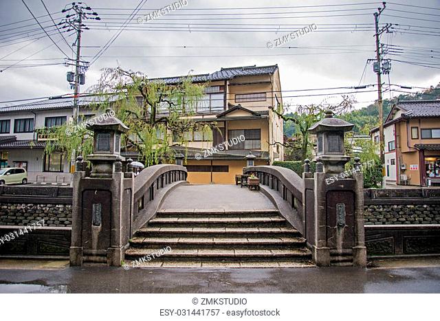 Kinosaki onsen town, famous and beautiful hot spring town in rural area of Japan