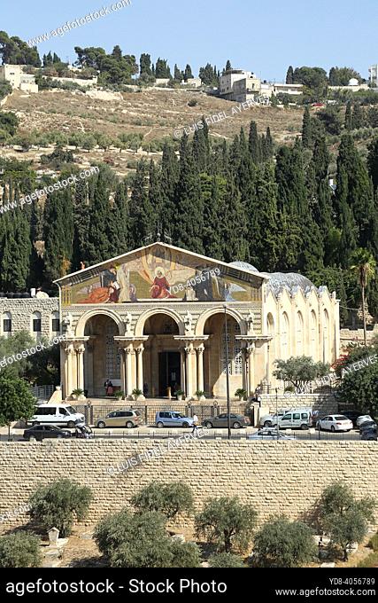 The Basilica of Gethsemane, also known as the Basilica of the Nations or of the Agony, is a Catholic temple located on the Mount of Olives in Jerusalem