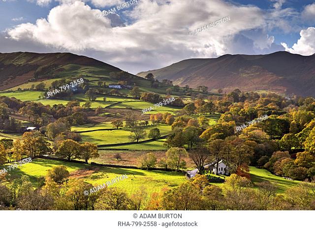 Newlands Chapel nestled in the beautiful Newlands Valley, Lake District, Cumbria, England, United Kingdom, Europe