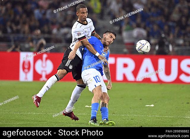 Thilo KEHRER (GER), action, duels versus Lorenzo PELLEGRINI (ITA), football UEFA Nations League, group phase 1.matchday Italy (ITA) - Germany (GER) 1-1