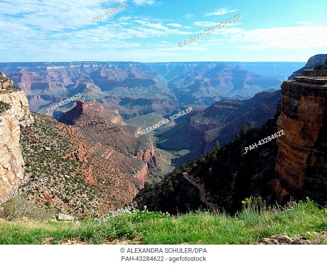 View of the Grand Canyon from the South Rim, USA, 06 September 2013. On 11 January 1908 the area around the Grand Canyon was declared a national monument and on...