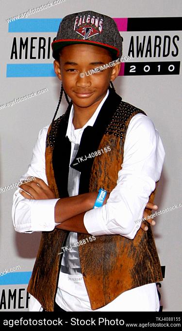 Jaden Smith at the 2010 American Music Awards held at the Nokia Theatre L.A. Live in Los Angeles on November 21, 2010. Credit: Lumeimages.com