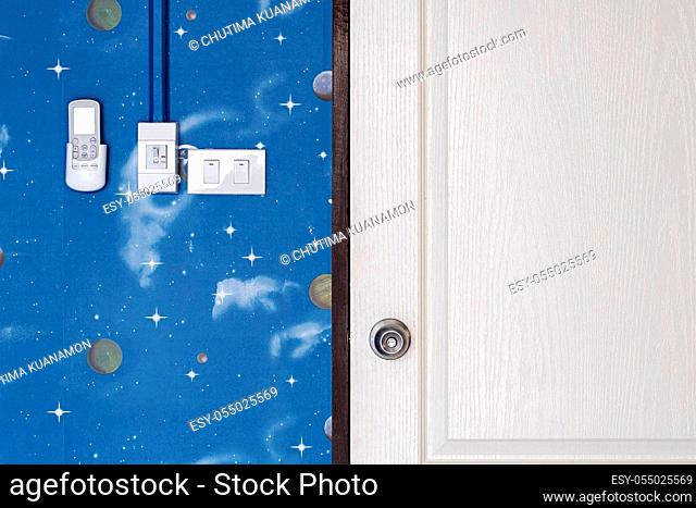 wallpaper space universe door room light switches air control