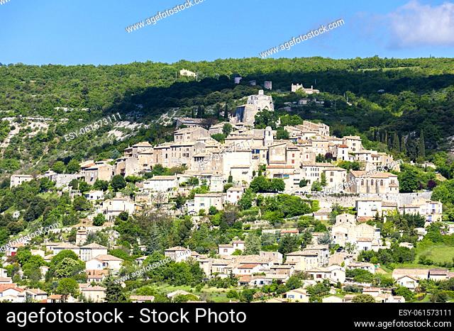 village of Simiane-la-Rotonde, Alpes-de-Haute-Provence, France