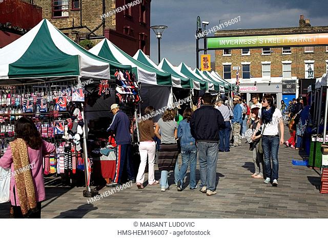 United Kingdom, London, Camden Town, Inverness Street market
