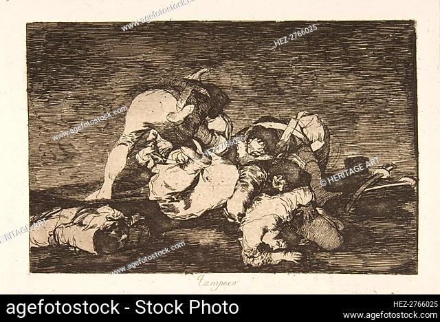Plate10 from 'The Disasters of War' (Los Desastres de la Guerra): 'Nor [d.., 1810 (published 1863). Creator: Francisco Goya