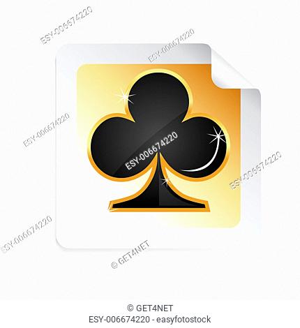 illustration of playing card on white background