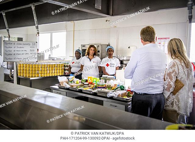 King Willem-Alexander of The Netherlands and Queen Maxima of The Netherlands visit reconstruction projects and damaged areas in Sint Maarten after the...