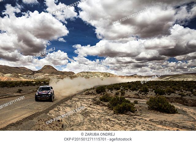 NASSER AL-ATTIYAH, MATTHIEU BAUMEL #301, Mini, stage 10, Dakar rally 2015, Calama - Salta, Argentina  (CTK Photo/Ondrej Zaruba)