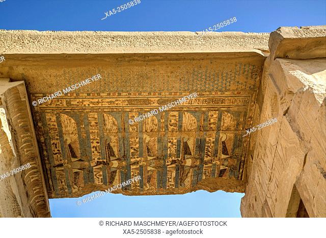Vultures Painted on a Lintel, Temple of Haroeris and Sobek, Kom Ombo, Egypt