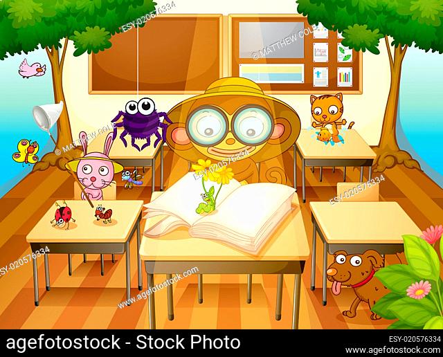 animals in classroom