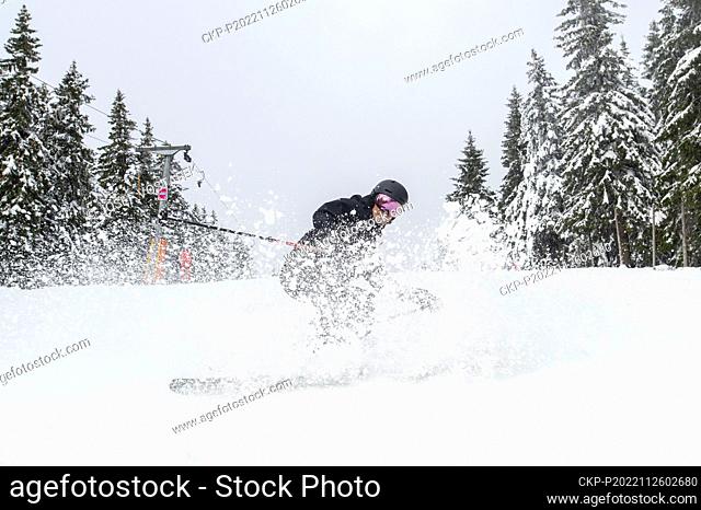 SkiResort Cerna hora - Pec opened the season in the Cerna hora (Black Mountain) complex on a part of the Andel (Angel) ski slope, on November 26, 2022