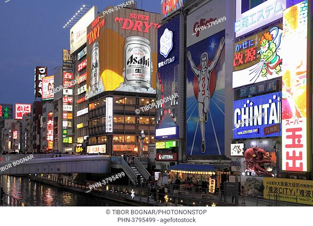 Japan, Osaka, Minami, Dotombori, nightlife, street scene