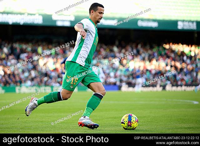 Seville, Spain. 23rd, December 2022. Luiz Felipe (19) of Real Betis seen during the football friendly between Real Betis and Atalanta at the Estadio Benito...