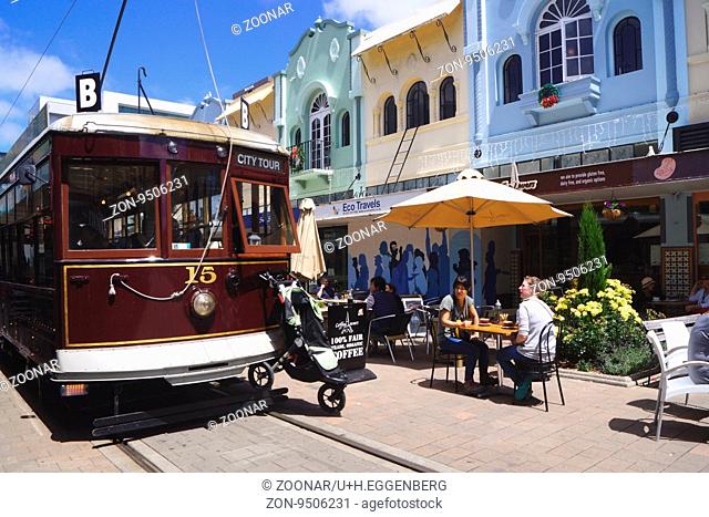 Historic Tramway, New Regent Street, Christchurch, New Zealand