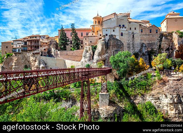 Bridge the Old town of Cuenca, Spain. Landscape