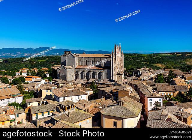 Orvieto medieval town in Italy - architecture background