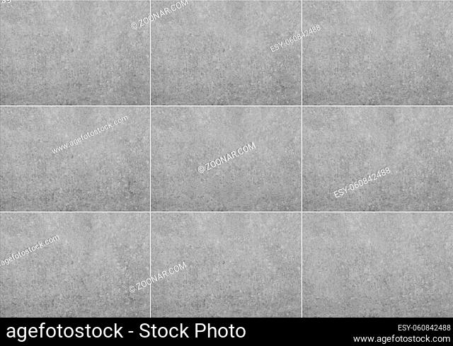tiled wall background , grey stone / concrete texture