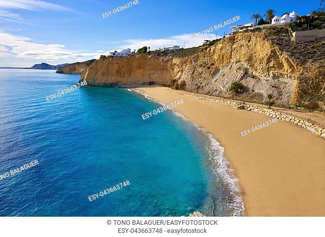 Bol Nou also Bon nou beach in Villajoyosa of Alicante also VilaJoiosa of spain Costa Blanca