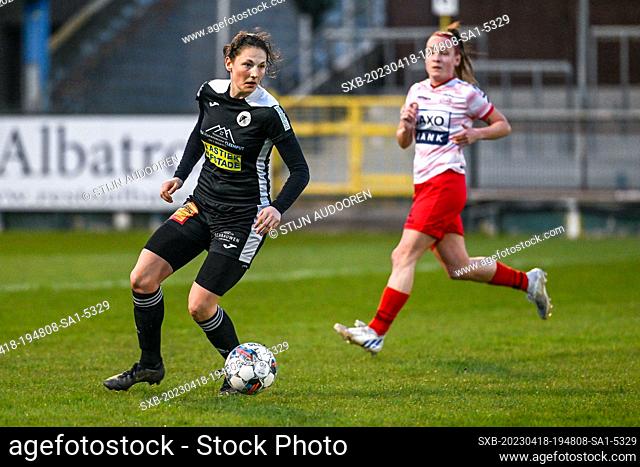 Frieke Temmerman (44) of Aalst pictured during a female soccer game between Eendracht Aalst and Zulte-Waregem on the fourth matchday in play off 2 of the 2022 -...