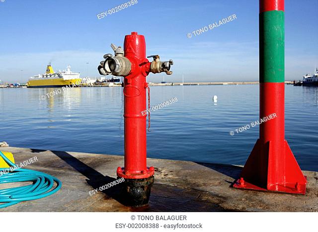 Sea marine hydrant in mediterranean sea