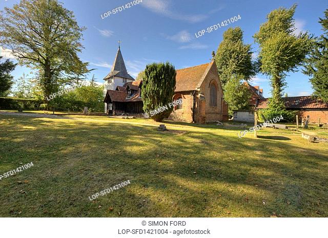 England, Essex, Chipping Ongar. Church of St. Andrew at Greenstead, near Chipping Ongar, the oldest wooden church in the world and probably the oldest wooden...