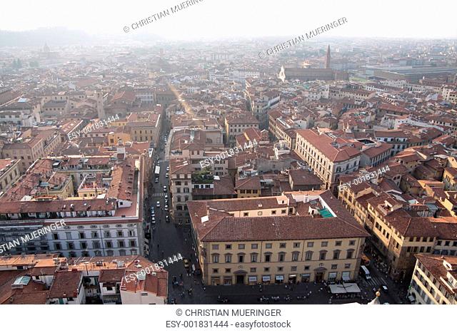 View from the Cathedral of Santa Maria del Fiore in Florence on