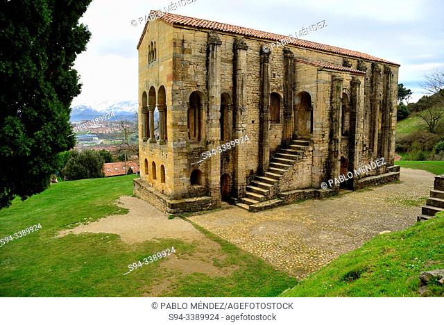 Pre-Romanesque church of Santa Maria del Naranco, Oviedo, Asturias, Spain