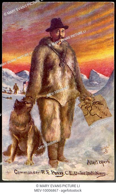 Robert Edwin Peary (1856-1920), American explorer who claimed to have been the first to reach the North Pole in 1909. Though this was accepted for a long time