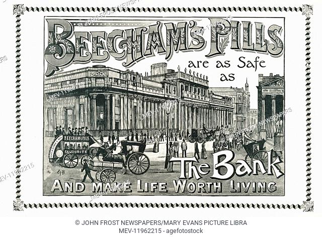 1895 UK Magazine Beechams Pills Advert