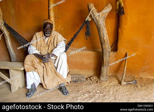 The village chief of Segoukoro village (Bambara tribe) near Segou city in the center of Mali, West Africa