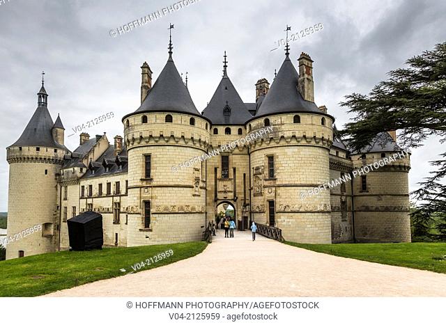 The beautiful Château de Chaumont-sur-Loire (Chaumont Castle) in the Loire Valley, Loir-et-Cher, France, Europe