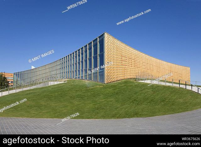 Abstract Exterior of a University Sports Club