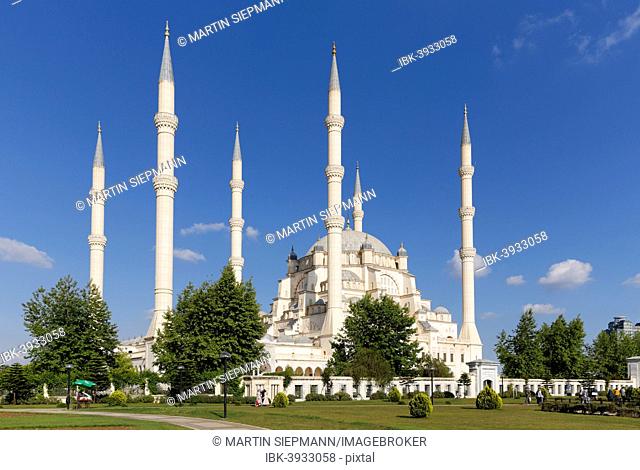 Sabanci Central Mosque, Sabanci Merkez Camii, the largest mosque in Turkey, Merkez Park, Adana, Çukurova, Mediterranean, Turkey
