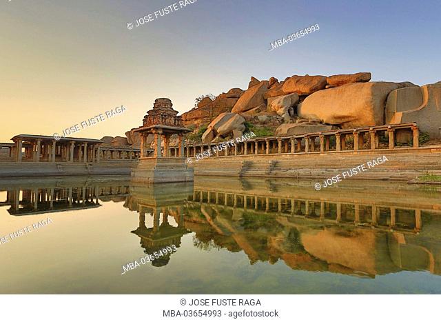 India, Karnataka, Hampi, ruins of Vijayanagar, Sri Krishna Tempel