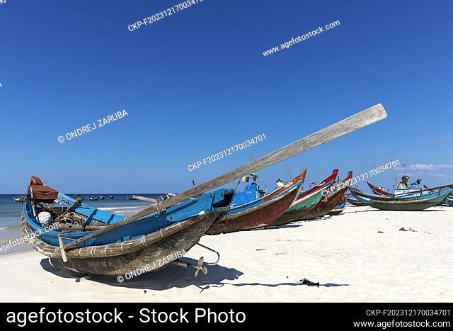 fisherman and its boats on sand beach at sea (CTK Photo/Ondrej Zaruba)