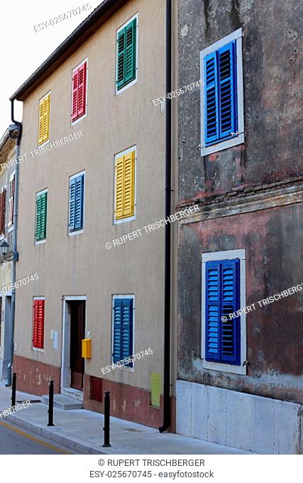 colorful shutters