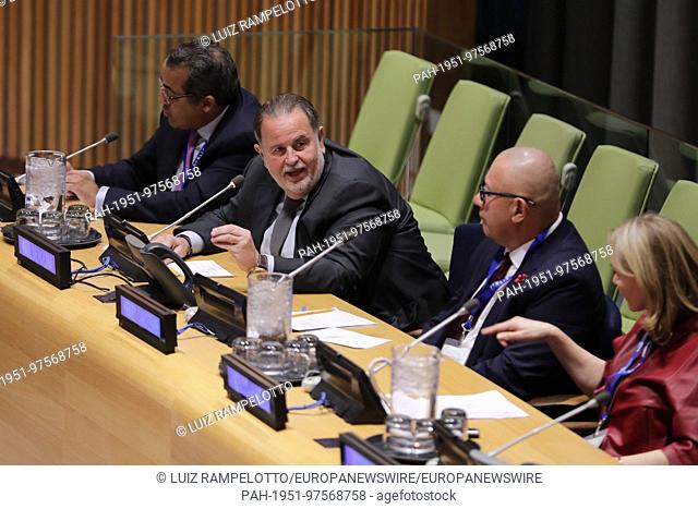 United Nations, New York, USA, December 01 2017 - Angelica Fuentes, Henry Cardenas, Raul De Molina and Francisco J. Cerezo During the 2017 Latino Impact Summit...