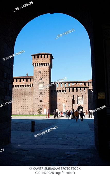 Castello Sforzesco Sforza's Castle, Lombardy, Italy