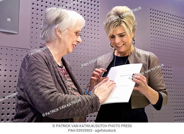 Princess Laurentien of The Netherlands attends the 2nd Braille symposium where she held an speech and give the first copy of the book 'Braille