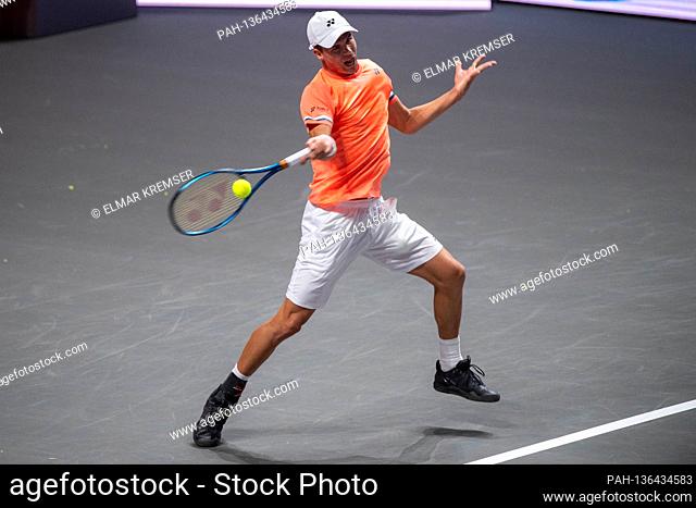 Daniel ALTMAIER (GER), action, tennis, bett1HULKS Indoors 2020, Champions Trophy, ATP 250 tournament on October 13th, 2020 in Koeln / Germany