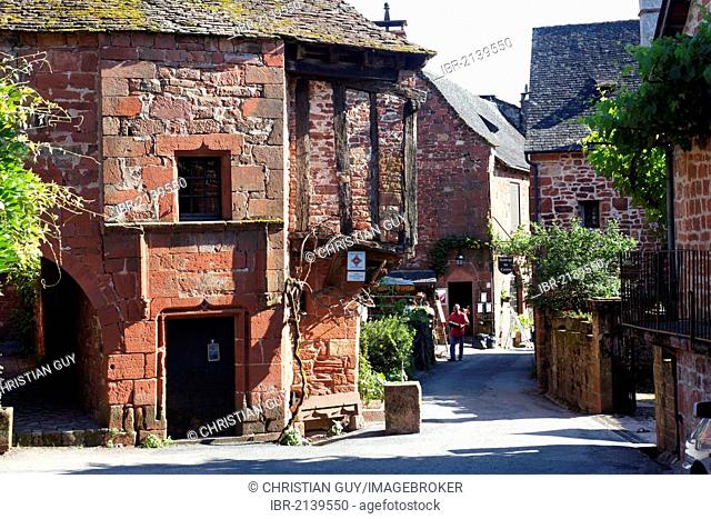 Collonges la Rouge, labelled Les plus beaux villages de France, The most beautiful villages of France, Dordogne valley Correze, Limousin, France, Europe