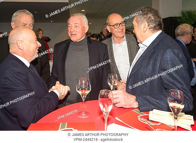 Luciano D'Onofrio, Paul Van Himst, Walter Meeuws and Eddy Merckx pictured during the 9th edition of the Raymond Goethals award